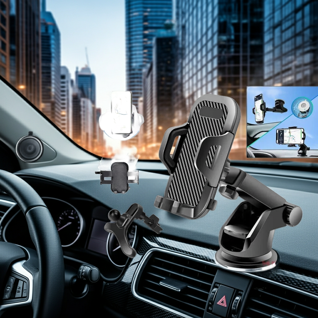 360° Universal Car Phone Mount — Windshield & Dashboard