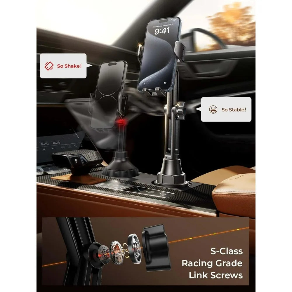 Cup Holder Car Phone Mount 360° Adjustable