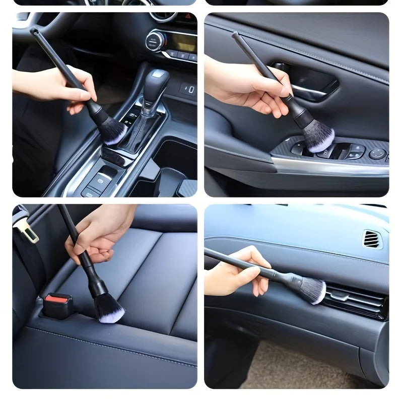 Car Detailing Brush Super Soft Auto Interior Detail Brush With Synthetic Bristles Car Dash Duster Brush Accessories
