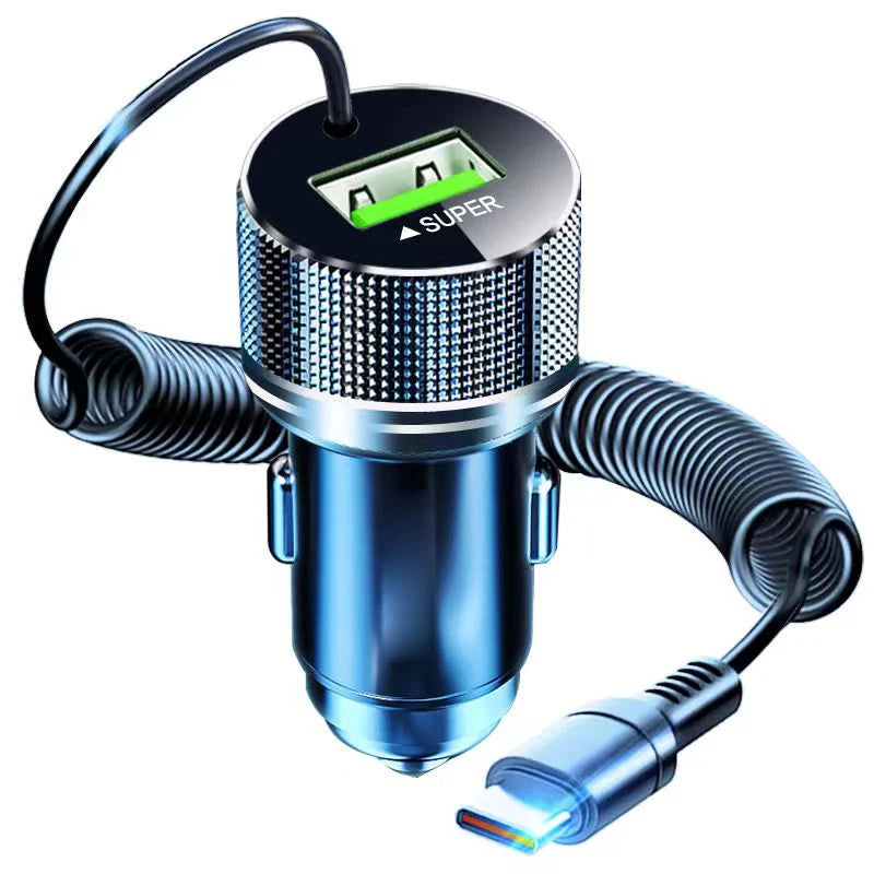 EDEBA dual-port in-car USB charger product overview