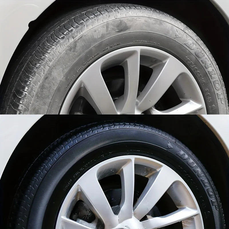 Black Shiny Tire Wax - Long-Lasting Protection & Shine for All Tire Types