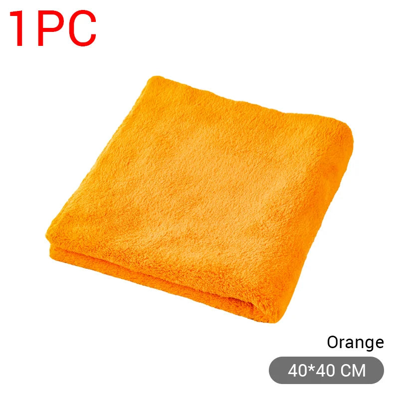 Serviettes de nettoyage en microfibre (1/3/6/9 pièces) - Extra douces - Idéales pour le nettoyage de la voiture et de la maison - Chiffons de séchage - 40 x 40 cm