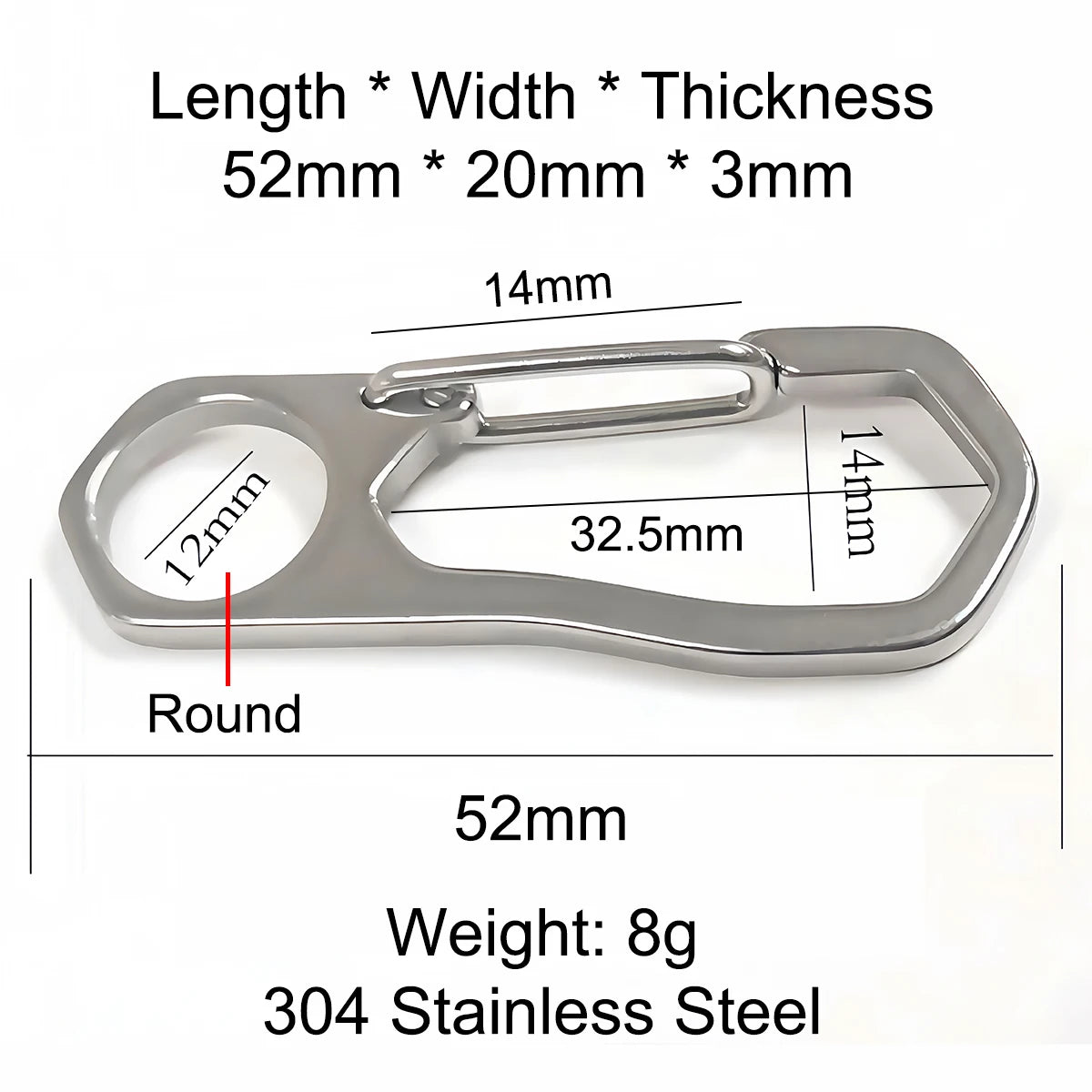 1-3PCS Stainless Steel Keychain Carabiner Lobster Clasp Buckle Outdoor Camping Spring Snap Hooks Dog Chain Key Chain Tool Clips