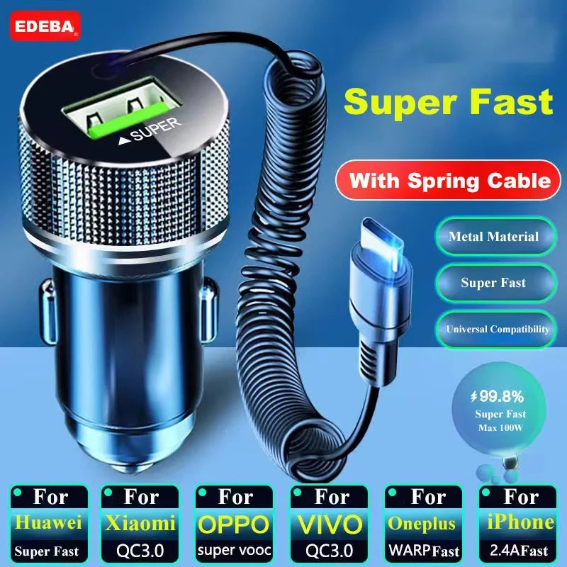 EDEBA FYU-UC12 USB-A and USB-C vehicle car charger