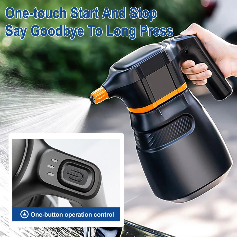 2L Electric Foam Sprayer – Car Wash Snow Cannon, Battery Powered