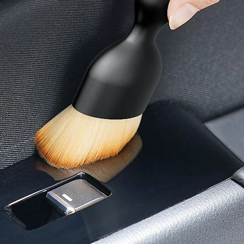 Car Air Vent Cleaning Brush with Case - Soft Detailing Tool for Interior Dusting
