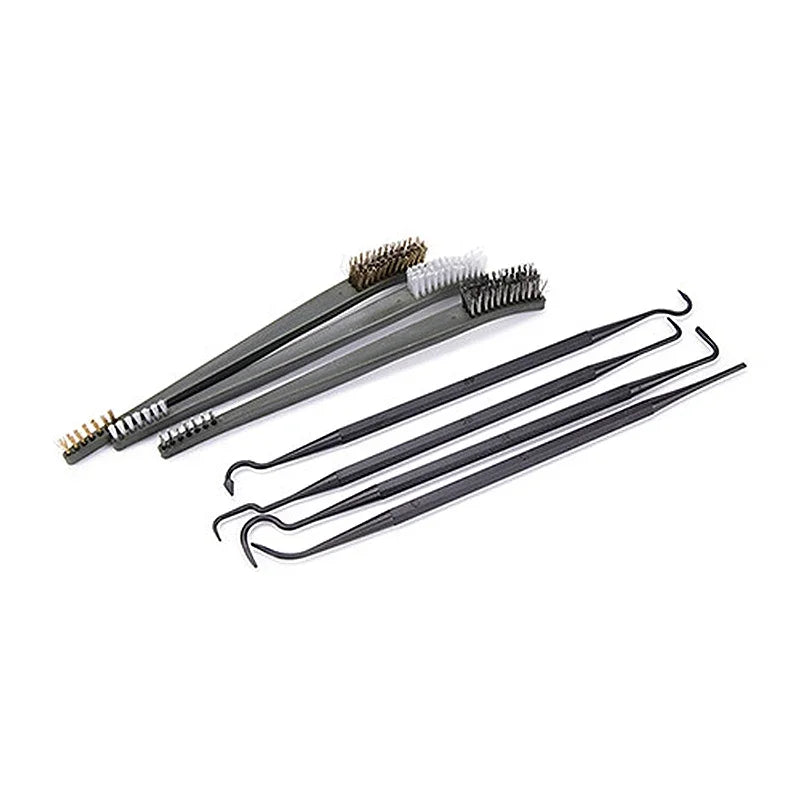 Mehrzweck-Autopflege-Set mit Drahtbürsten, 4 Nylon-Pinseln und Bürsten