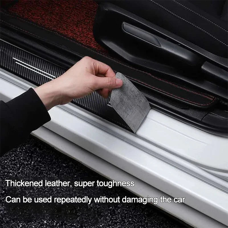 Carbon Fiber Door Sill Protector Stickers for Kia - Sportage, Seltos, Sorento, Carnival, Ceed, Rio