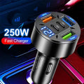 250W 5-Port Car Charger PD QC3.0