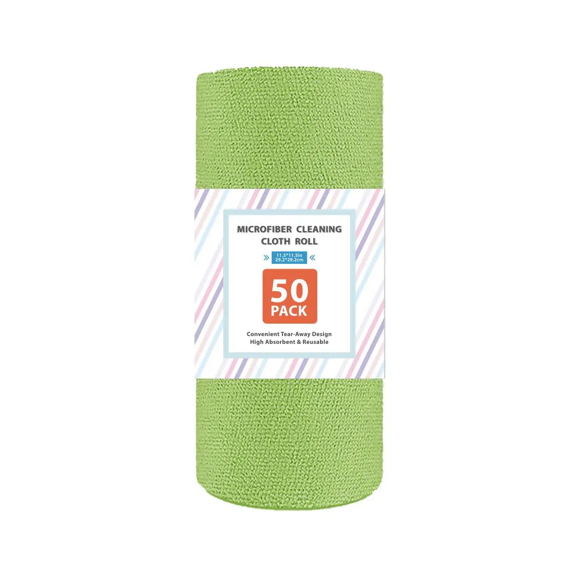 Torchons en microfibre, lot de 50, réutilisables et détachables, pour la cuisine, la maison et le garage.