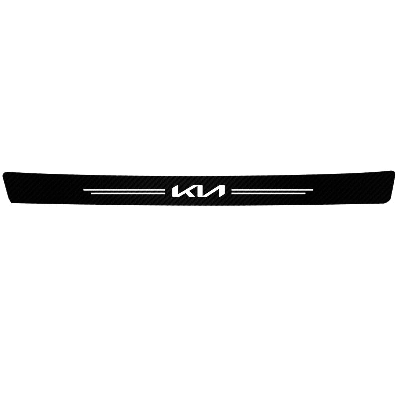 Carbon Fiber Door Sill Protector Stickers for Kia - Sportage, Seltos, Sorento, Carnival, Ceed, Rio