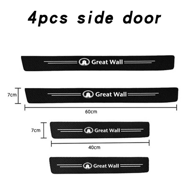 Car Door Sill Plate Protector For Great Wall Haval GWM UTE Tank Poer Voleex C10 C30 C50 Steed Wingle 5 7 POWER Pao Accessories