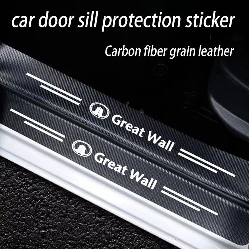 Car Door Sill Plate Protector For Great Wall Haval GWM UTE Tank Poer Voleex C10 C30 C50 Steed Wingle 5 7 POWER Pao Accessories