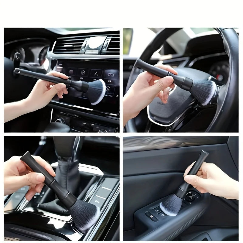 Car Detailing Brush Super Soft Auto Interior Detail Brush With Synthetic Bristles Car Dash Duster Brush Accessories