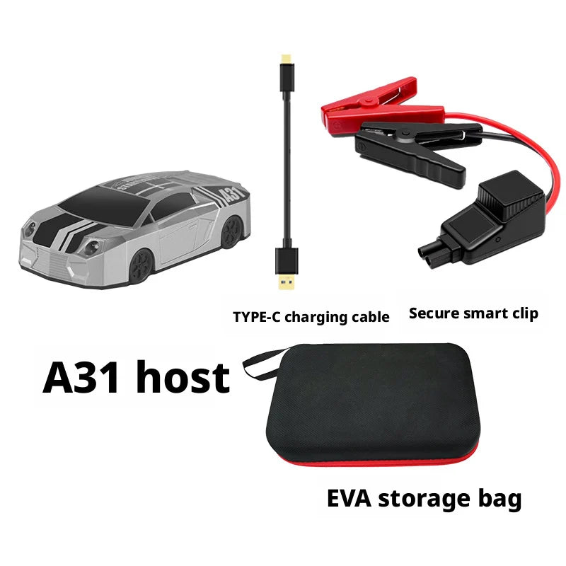 Portable Car Jump Starter & Power Bank 12V — 1200A Peak, Emergency Booster