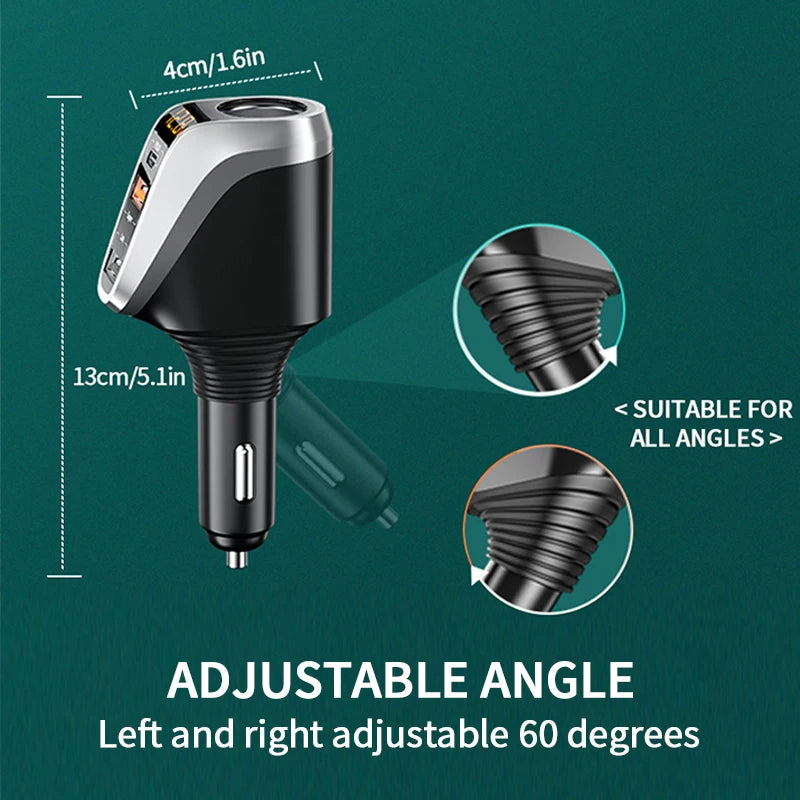 SEAMETAL multi-port 12V 24V vehicle USB charger – product image 6