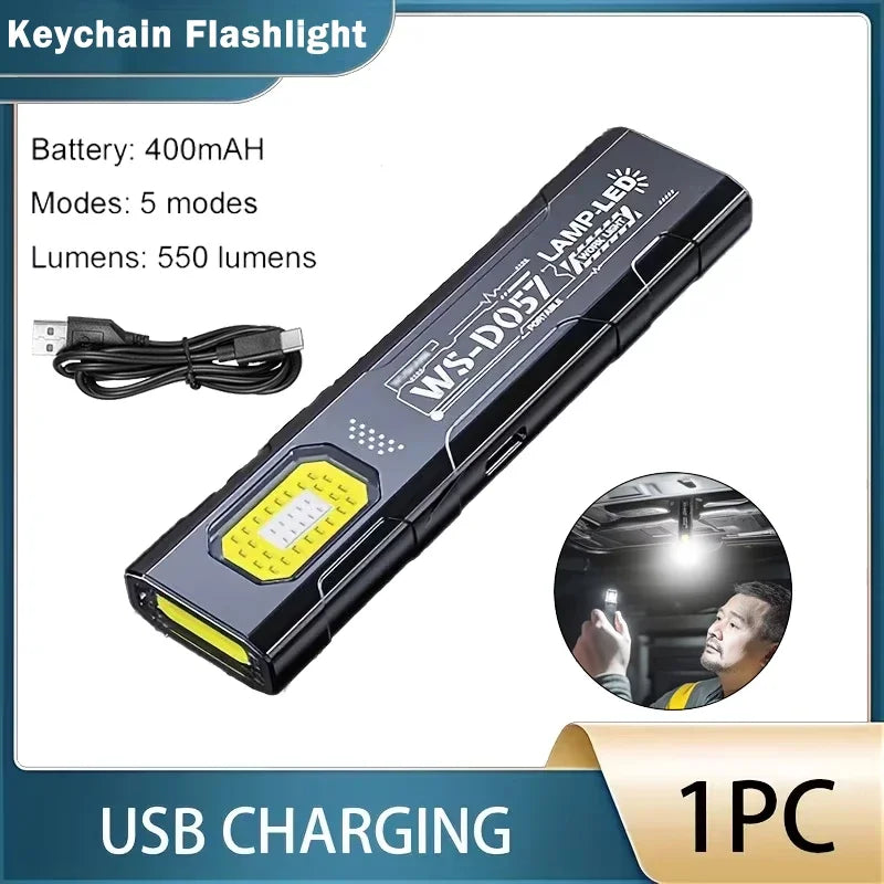 High Power LED Flashlight – Zoom, LCD Display, 5 Modes, Type-C