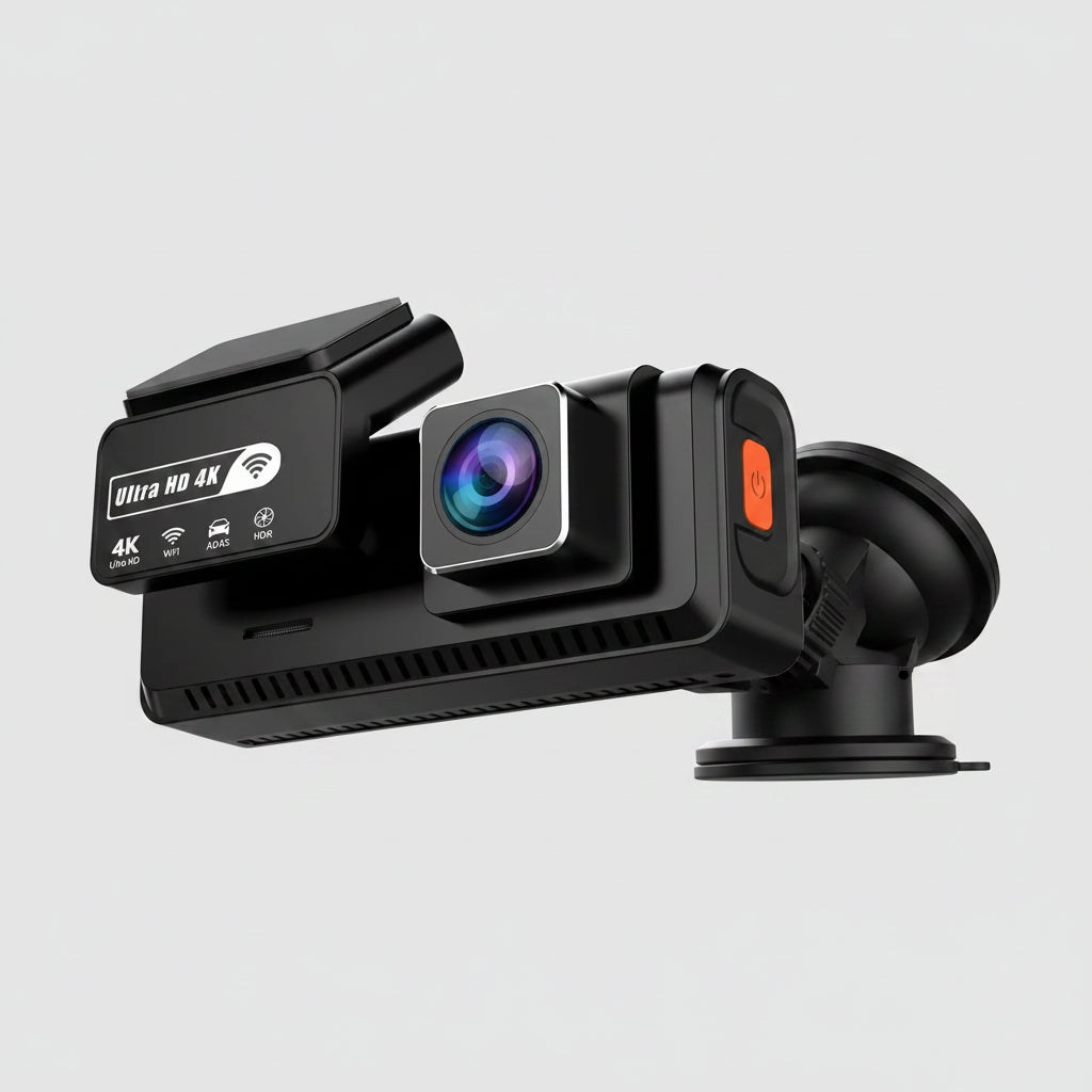 4K GPS Dash Cam with Wi-Fi & Night Vision