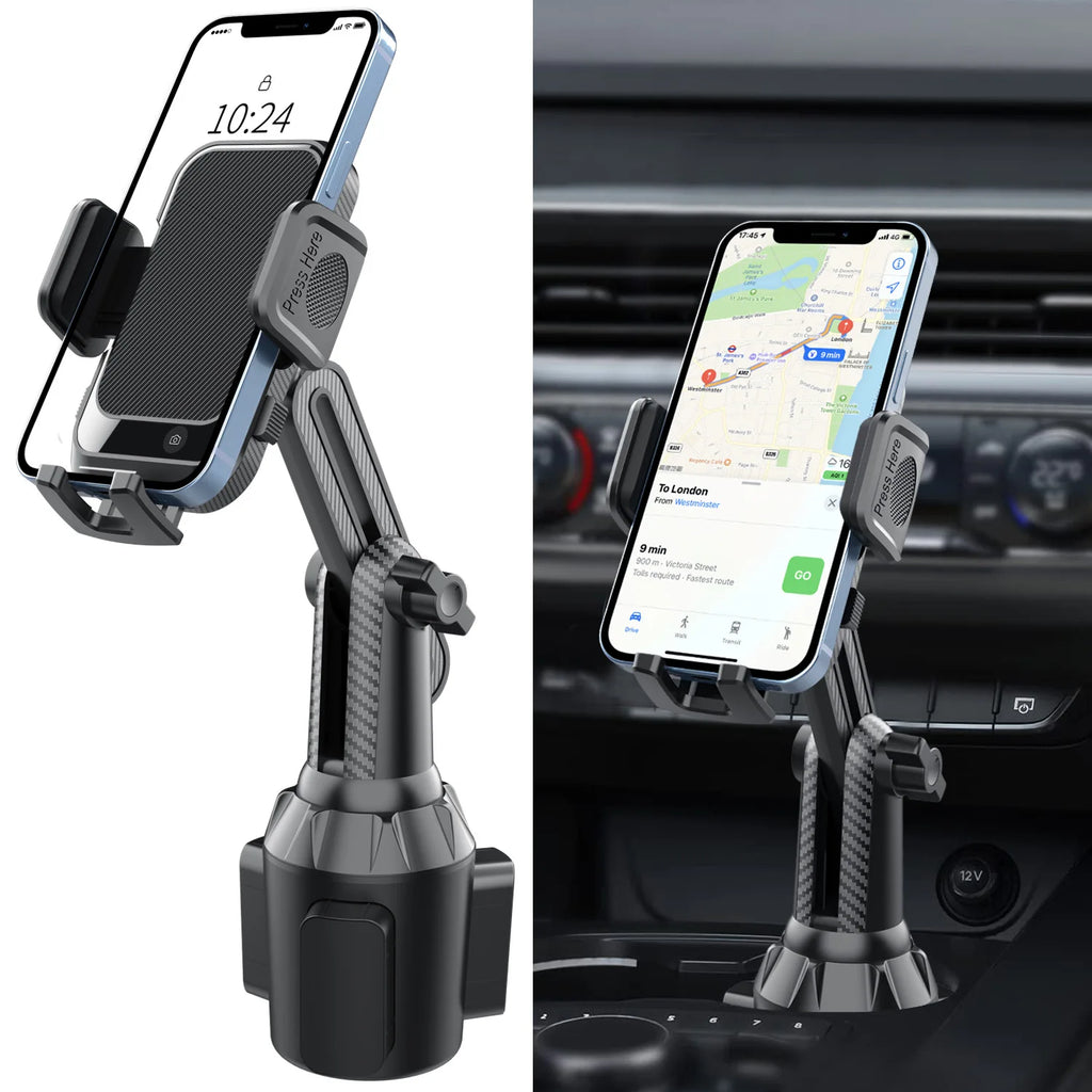 Cup Holder Car Phone Mount 360° Adjustable