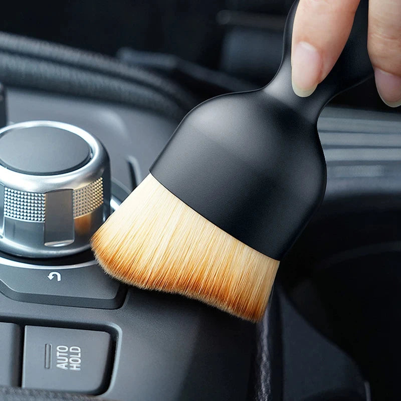 Car Air Vent Cleaning Brush with Case - Soft Detailing Tool for Interior Dusting