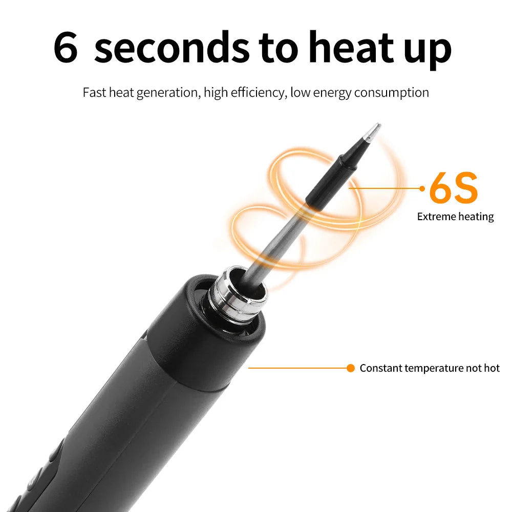 Aideepen C200S cordless soldering iron and replacement tips — product image 3