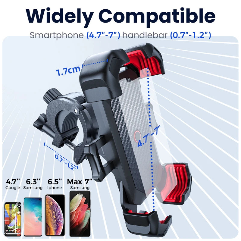 Joyroom Bike Phone Holder 360° — Universal Mount for 4.7–7" Phones