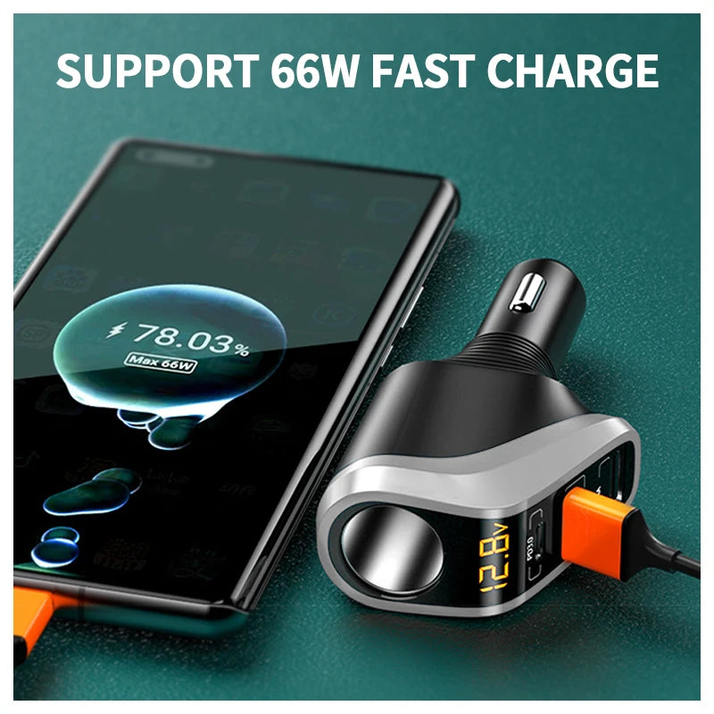 SEAMETAL multi-port 12V 24V vehicle USB charger – product image 4