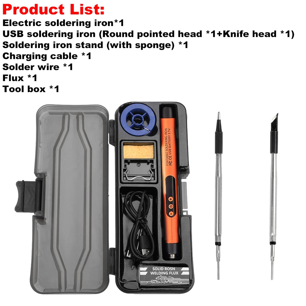 Aideepen C200S cordless soldering iron and replacement tips — product image 9