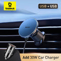 Baseus 15W Magnetic Wireless Car Charger — Adjustable Mount