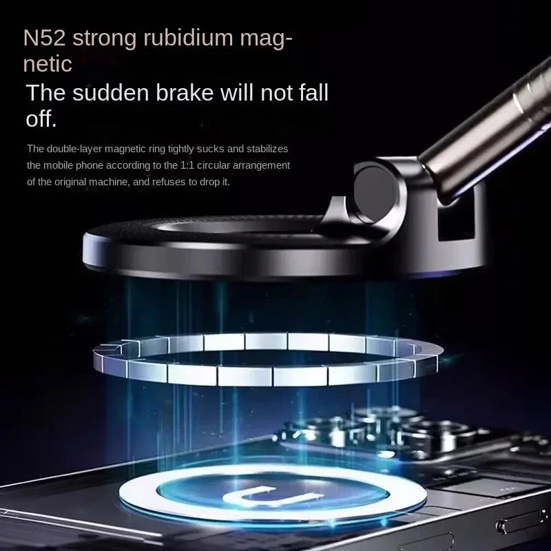 Vacuum Magnetic Car Phone Holder 360°