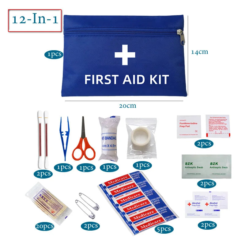 50pcs Car Emergency First Aid Kit for Travel & Family