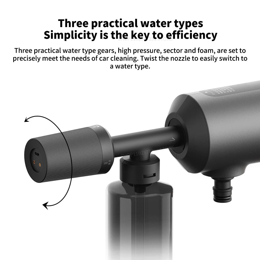 Xiaomi Mijia Wireless Car Washer 2 — 160L/h, 1.5MPa, 3 Spray Modes, 2000mAh