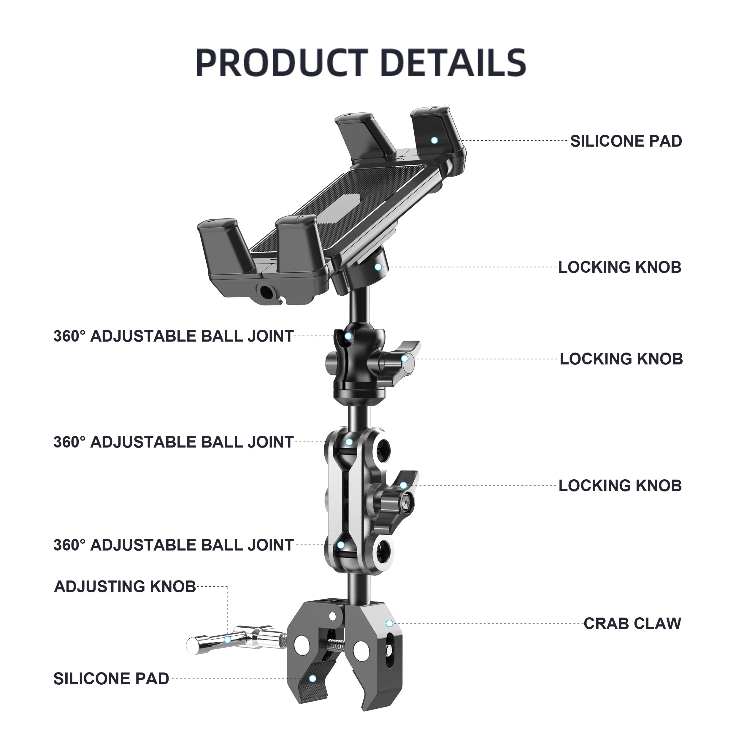 Universal Phone & Tablet Handlebar Holder