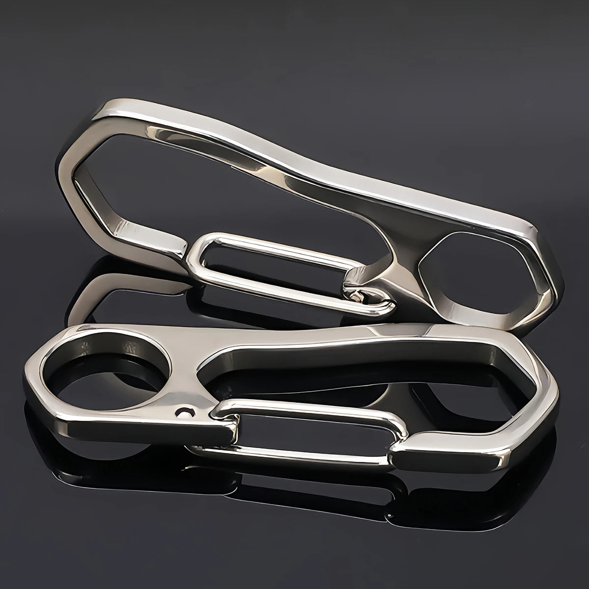 1-3PCS Stainless Steel Keychain Carabiner Lobster Clasp Buckle Outdoor Camping Spring Snap Hooks Dog Chain Key Chain Tool Clips