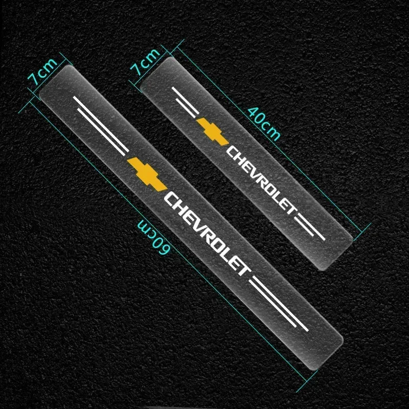 Car Stickers Door Edge Protector Car Door Sill Sticker Anti Scratch For Chevrolet Silverado Impala Malibu Equinox Cruze Camaro