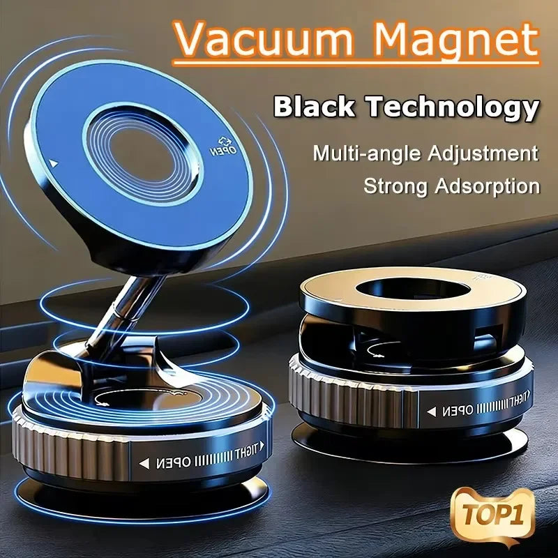 Vacuum Magnetic Car Phone Holder 360°