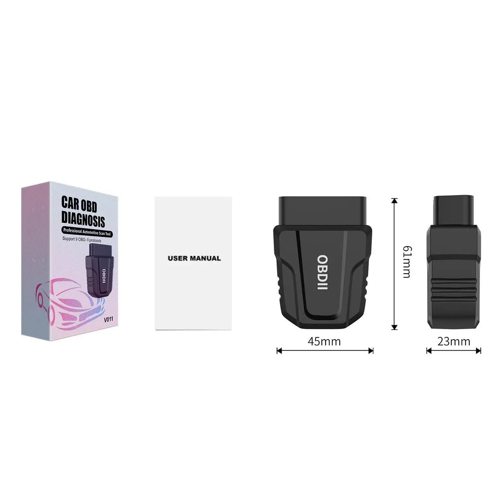 V011 Bluetooth 5.4 OBD2 Car Diagnostic Scanner — iOS & Android