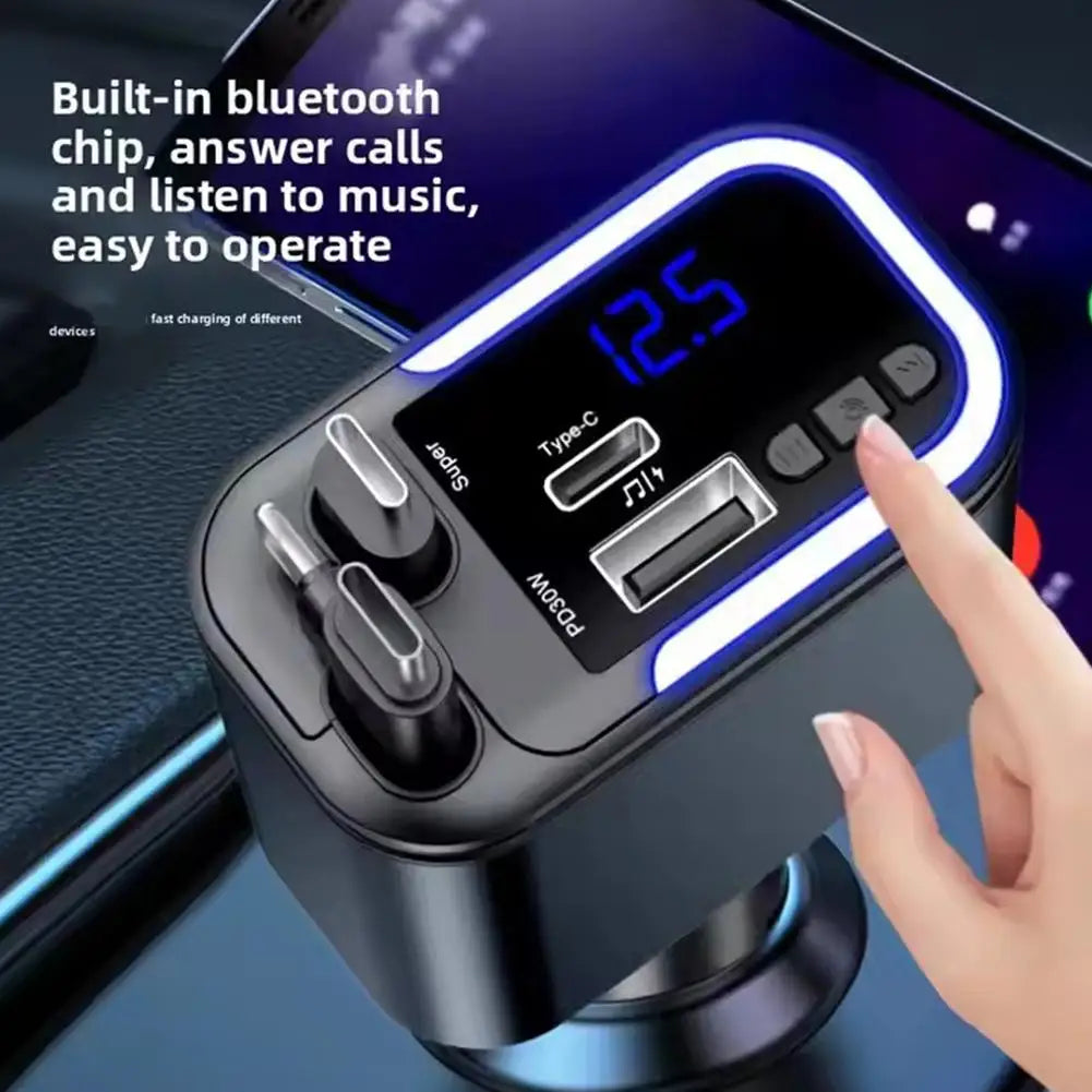 Retractable phone charger for compatible car power sockets