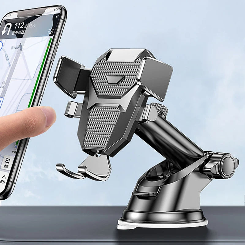 Support universel à ventouse pour téléphone de voiture 2026 - Fixation à 360° sur pare-brise et tableau de bord - Compatible avec les smartphones de 4 à 7 pouces