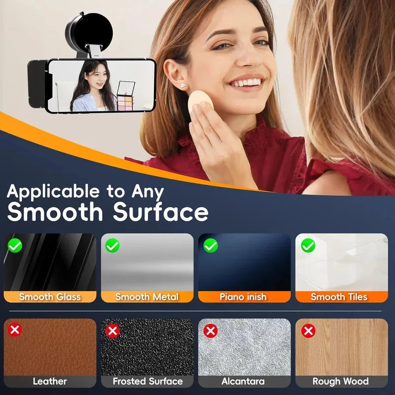 2026 Upgraded 360° Vacuum Magnetic Car Phone Holder for Magsafe [96+LBS Strongest Suction & 2800gf Strongest Magnetic]