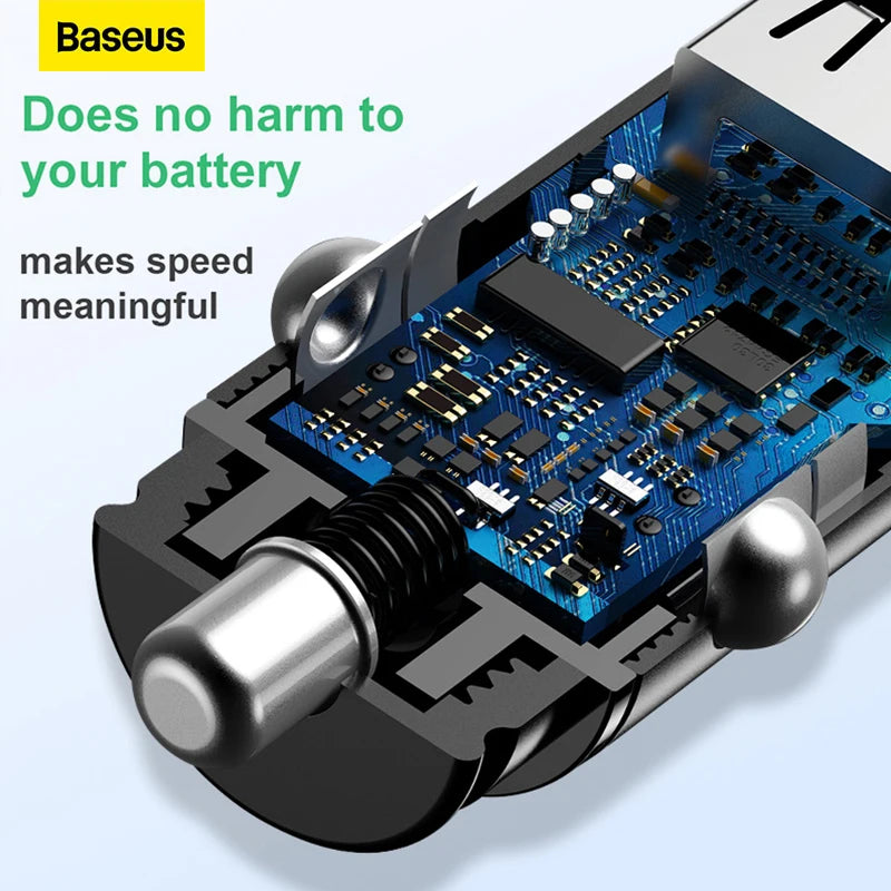 Baseus 30W QC4.0 USB Car Charger