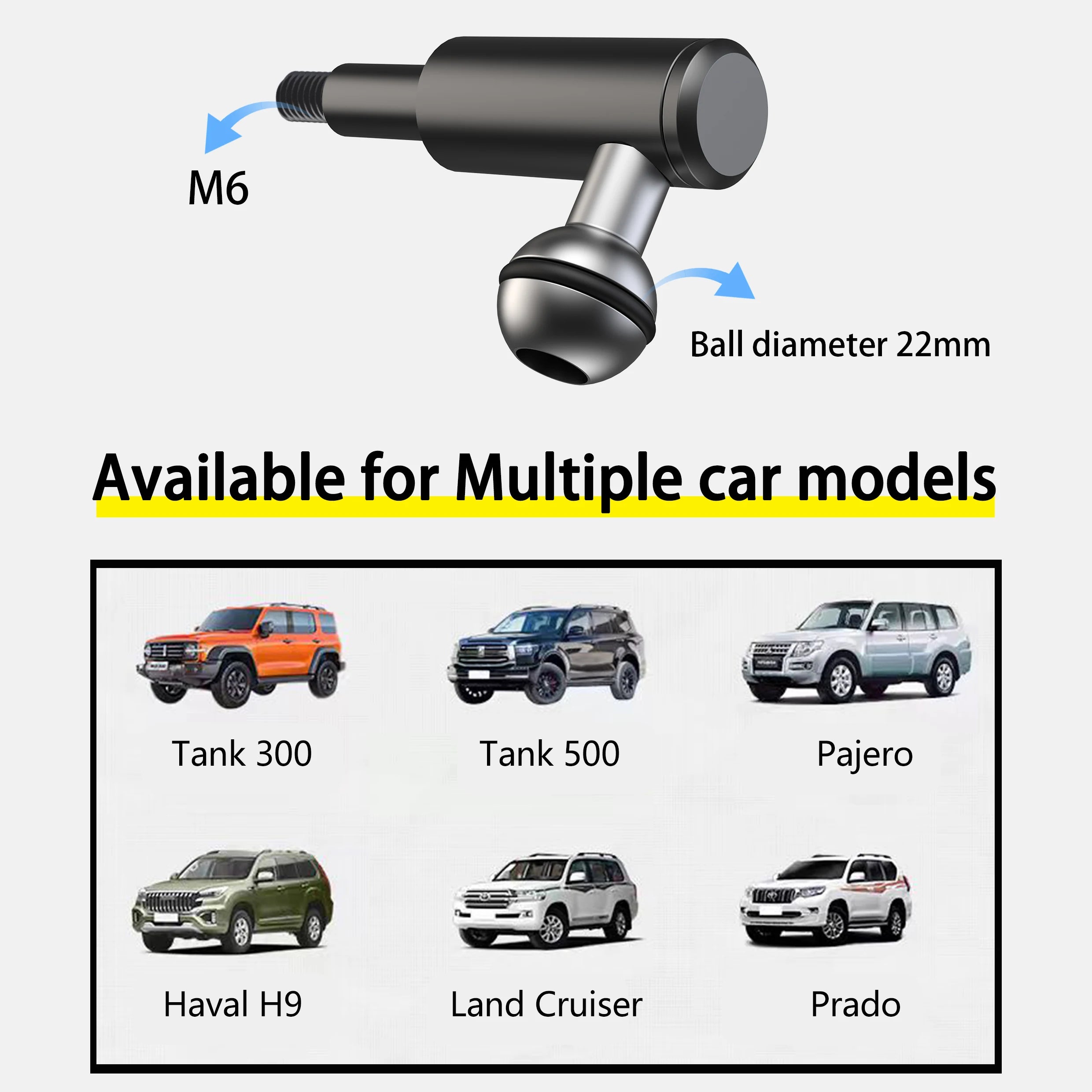 MagSafe Car Handle Phone Holder — Off-Road Grip Mount