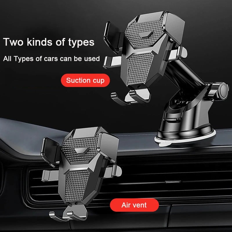 Support universel à ventouse pour téléphone de voiture 2026 - Fixation à 360° sur pare-brise et tableau de bord - Compatible avec les smartphones de 4 à 7 pouces