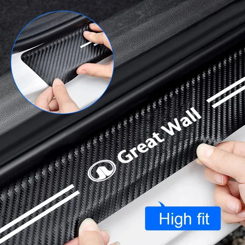Car Door Sill Plate Protector For Great Wall Haval GWM UTE Tank Poer Voleex C10 C30 C50 Steed Wingle 5 7 POWER Pao Accessories