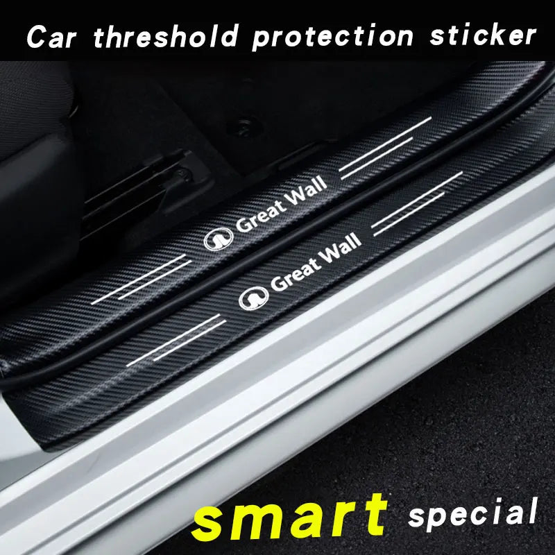 Car Door Sill Plate Protector For Great Wall Haval GWM UTE Tank Poer Voleex C10 C30 C50 Steed Wingle 5 7 POWER Pao Accessories