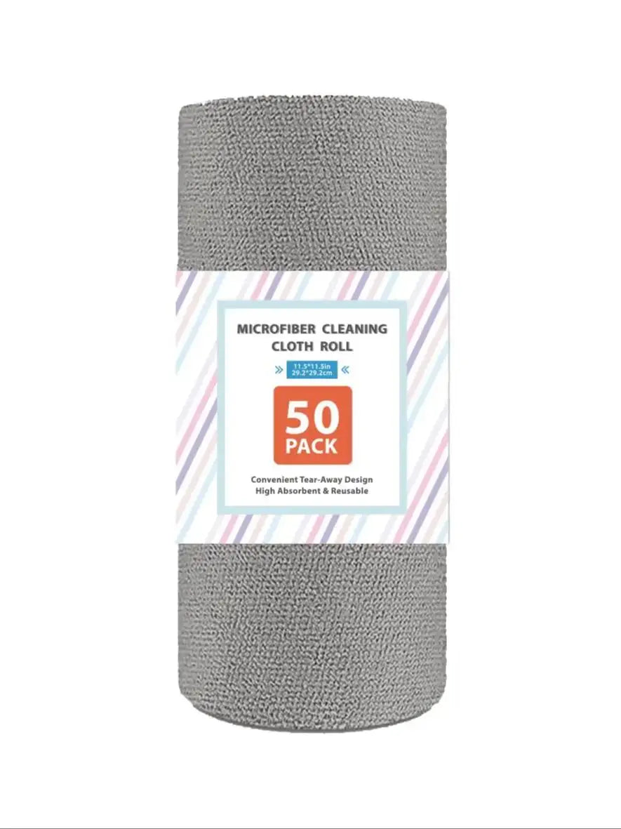 Mikrofaser-Geschirrtücher, 50 Stück/Set, wiederverwendbare, abreißbare Mikrofasertücher für Küche, Haushalt und Garage