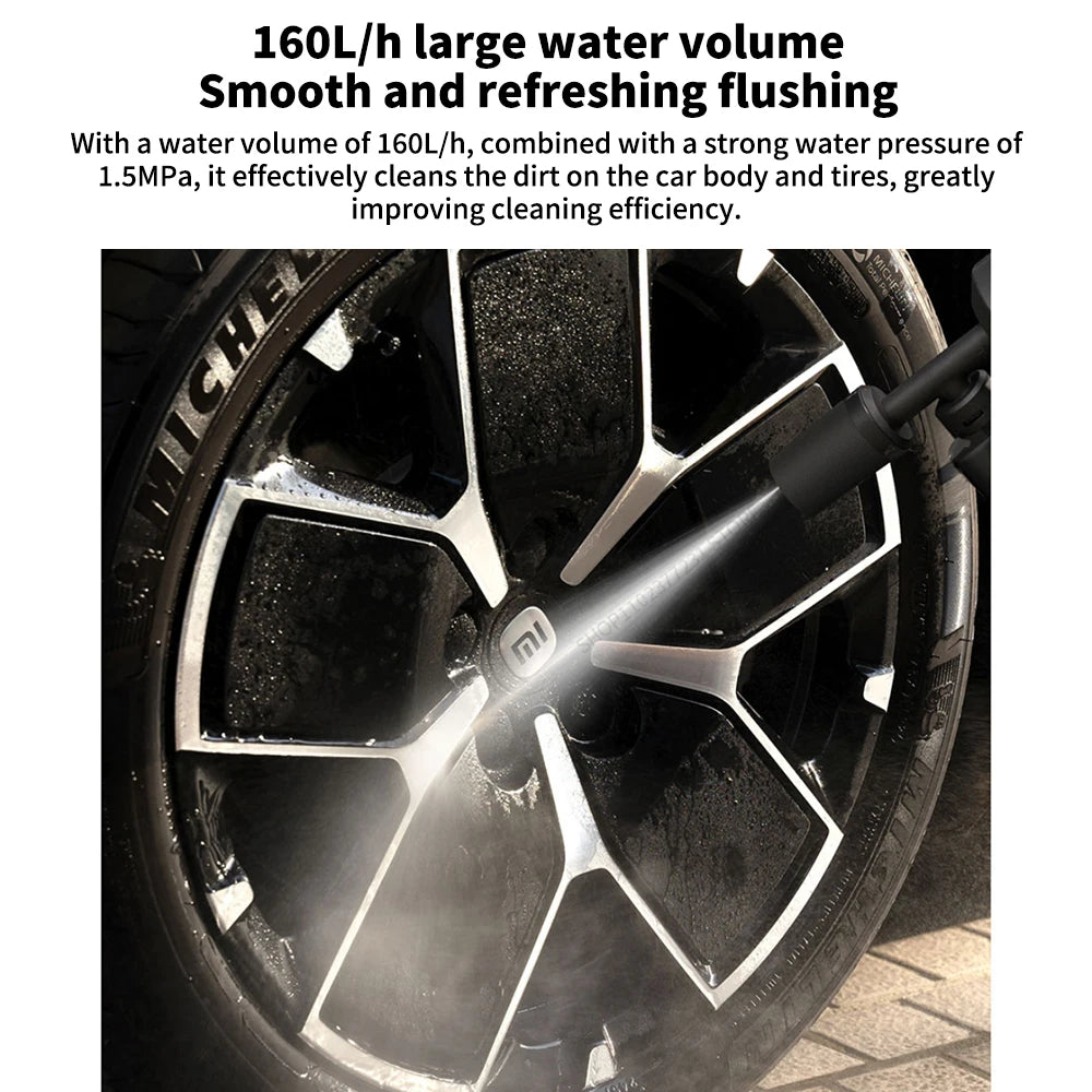 Xiaomi Mijia Wireless Car Washer 2 — 160L/h, 1.5MPa, 3 Spray Modes, 2000mAh