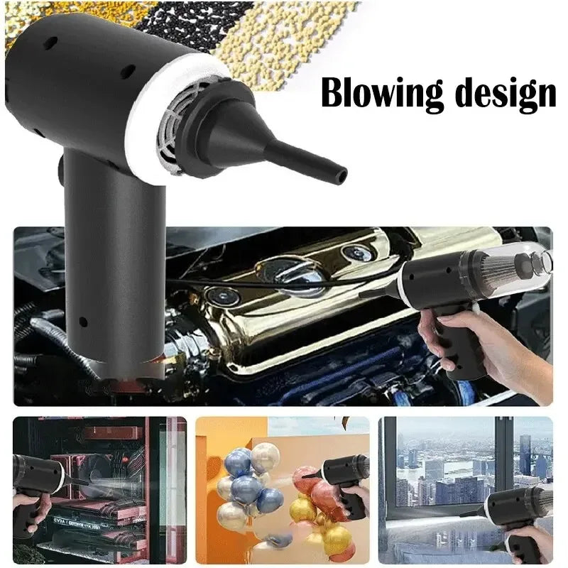 9000Pa Wireless Car Vacuum Cleaner — 120W, 1200mAh, 25 Min, Wet & Dry