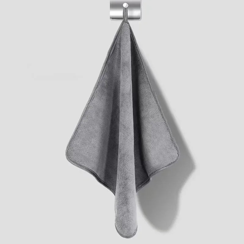 Serviette de lavage auto en microfibre, douce et absorbante, pour carrosserie, double couche, épaisse et moelleuse, idéale pour le nettoyage et le polissage.