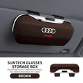 Audi Car Glasses Case - Sun Visor Eyewear Holder for Sunglasses Storage